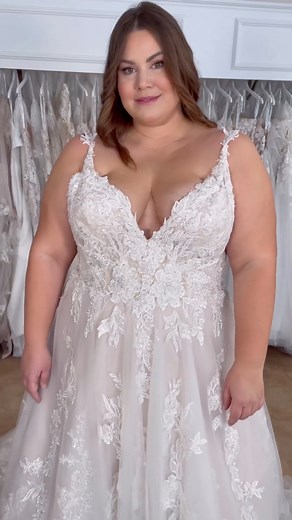 Hey curvy brides! 💖 Ready for a bridal experience that’s all about YOU? 👰✨ Fiore Couture create 100% custom gowns designed to fit your unique shape—no more worrying about fit! 🙌 Feel confident and beautiful in a dress made just for you. 💫 Go check out Milk & Honey Bride for your perfect bridal look #fypシ゚viralシ #bridetobe #couture #dreamgown #curvyboutique #curvydress | Fiore Couture Bridal