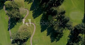 Oregon Golf Course and Country Club on a Beautiful Sunny Blue Day with Mt. hood