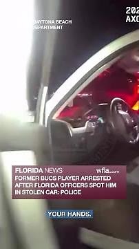 Former Bucs player arrested after Florida officers spot him in stolen car, police say