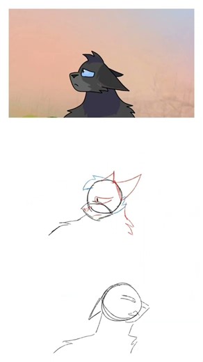Progress Stages for a Crowfeather animation!