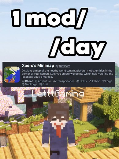 Mỗi ngày một mod Minecraft Phần 8 - Xaero's Minimap