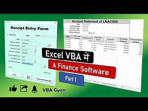 How to Make a Finance Software In Excel VBA Part1 || Loan Management