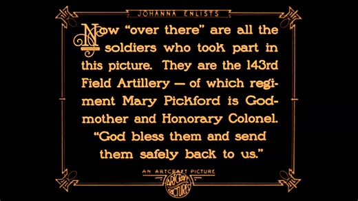 Mary in Johanna Enlists, filmed with her adopted World War I battalion, the 143rd Field Artillery of Camp Kearny California. The soldiers officially made Mary their Honorary Colonel and the men are seen as extras in the film. The newly restored version of the film is now available on streaming and blu-ray through #vcientertainment To view a trailer go to: https://www.youtube.com/channel/UCZAntBCgk1Vedx7boJctOAQ/featured #marypickford #WWIsoldiers #143rdinfantry #womeninfilm #iconolclasts | Mary 
