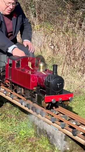 GRADIENT BATTLE! Miniature Steam Locomotive working hard on the heavy climb 🚂💨 #MiniatureRailway