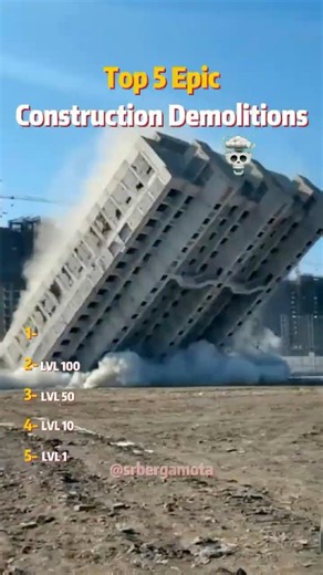 Top 5 Epic Construction Demolitions #demolition #viral #shortvideo