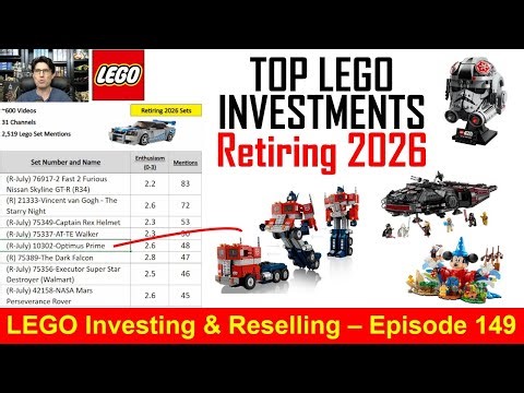 Top LEGO Retiring 2026 Investments | Star Wars, Spider-Man, Transformers, H Potter | Investors Guide