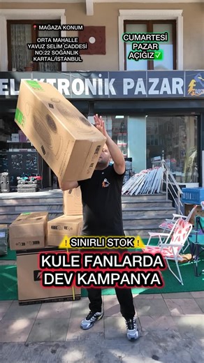 Elektronik Pazar on Instagram: "💥KULE TİPİ TURBO VANTİLATÖR💥 ⚠️EFSANE KAMPANYA⚠️ HEMEN KAMPANYALI FİYATTAN SİPARİŞ VERMEK İÇİN WHATSAPP SİPARİŞ HATTI: 0 (552) 666 3060 https://api.whatsapp.com/send?phone=905526663060 📍KONUM :ORTA MAHALLE YAVUZ SELİM CADDESİ NO:22 SOĞANLIK KARTAL İSTANBUL ÇALIŞMA SAATLERİMİZ HAFTA İÇİ : 09:30 - 20:00 CUMARTESİ : 09:30 - 20:00 PAZAR: 11:00 - 20:00 https://maps.app.goo.gl/sfr5VievxEKAKsvw9 #elektronikpazar #elektronik #hırdavat #keşfett #musterimemnuniyeti #rekl