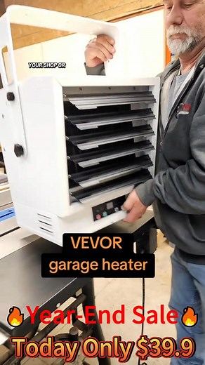🔥 Need powerful heat for your garage or workshop? Stay warm all winter with this Electric Garage Heater, delivering up to 10,000W of fast, fan-forced heating! Easily mounted on the wall or ceiling, it features a digital control panel, remote control, 9-hour timer, and built-in overheat protection for safe, efficient comfort. Perfect for workshops, garages, and home projects. ⚡ Hardwired design for steady, reliable heat 🛠️ Wall/ceiling mount saves valuable space ❄️ Strong, consistent heating fo