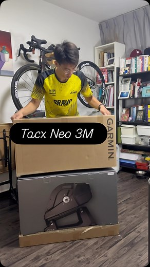 44 reactions · 3 comments | Garmin trainer TACX Neo 3M unboxing and review thank @khcycle give me a opportunity to do this content殺 the ERG is perfect 朗 #roadbike #cyclist #trainer #garmintacxneo3m #khcycle #singapore | Ah Kong | Facebook