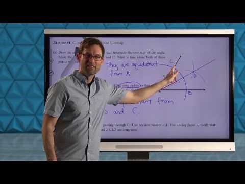 Common Core Geometry.Unit #4.Lesson #5.Bisecting an Angle