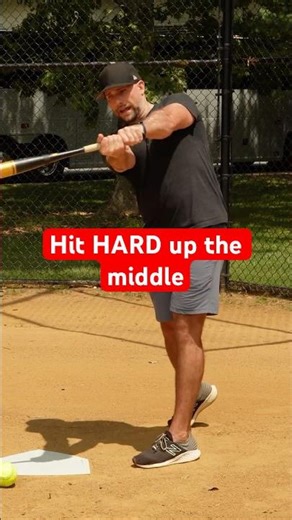 Your approach in slow pitch as an up-the-middle hitter
