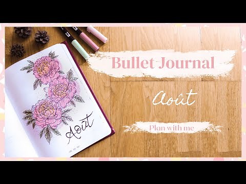BULLET JOURNAL AOÛT / Astuces de dessin / Plan with me