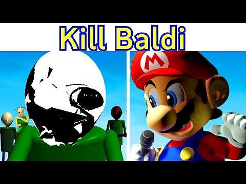 FNF High Quality Troll Baldi Mod! Kill Baldi (Fridtay Funk Baldi V1) Mario, Bald OS, Nalgi, Raldi..