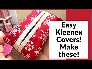 CRAFT FAIR SERIES 2025| BEGINNER FRIENDLY KLEENEX POUCH COVERS!! MAKE 1 IN JUST MINUTES!