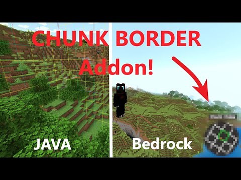 CHUNK BORDER in Minecraft Bedrock anzeigen! +Download (MCPE DL Addon-Vorstellung)