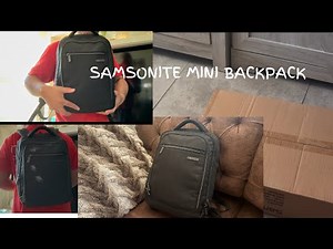 Unboxing and Review Samsonite Modern Utility Mini Laptop Backpack Charcoal Heather One Size