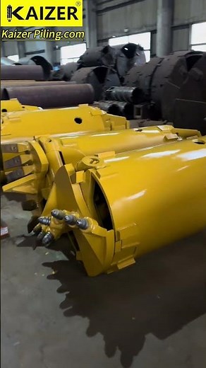 Rotary Drilling Piling Rig Rock Bucket,Roller Bits Bucket, Soil and Hard Rock Bucket #drillingtools