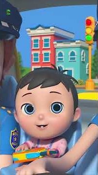 Rodas do Carro da Polícia Música do Veículo #WheelsOnTheTaxi #Kids #Music #Shorts #Rhyme