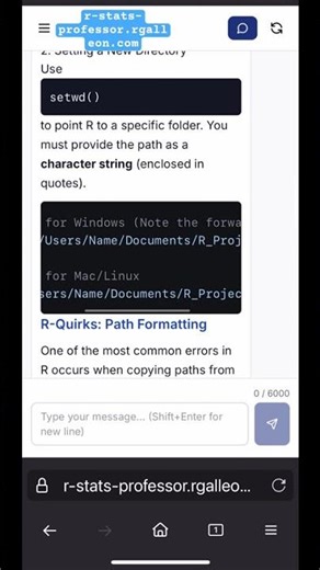 How to set a working directory in R #chatgpt #education #rstats #rstudio #statistics #generativeai