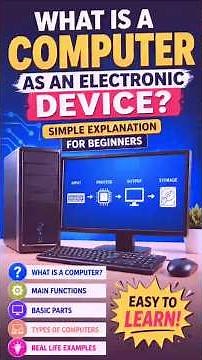 What Is a Computer as an Electronic Device. Simple Explanation for Beginners #computer #techtips