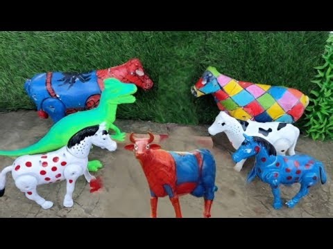 Long Slide Game With Cow Elephant Gorilla Hippopotamus Tiger 3d Animal Game Funny 3d Animals