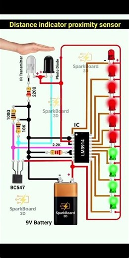 DIY Sensor - Distance Indicator Proximity sensor #sensor #diy #shortvideo #viral