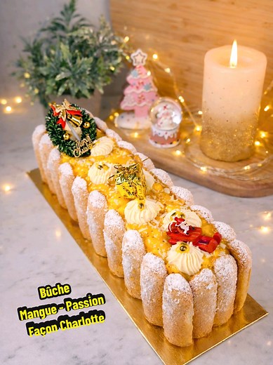 Recette Bûche Mangue - Passion Façon Charlotte