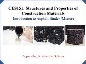 Introduction to Asphalt Binder/Mixture