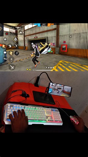 How to play free fire with keyboard mouse in mobile | ⌨️ 🖱📱 full setup without app no activation