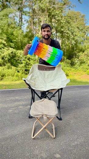 Portable Stool 2 Ta Vs Campaign Chair with Umbrella 😍