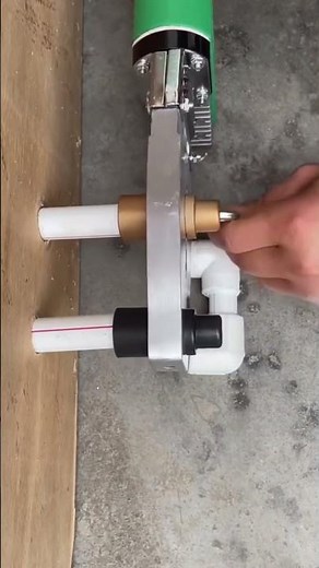 PVC Pipe Hot Melt Welding Machine #tecnologia #tools #plumbing