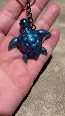Handcrafted Turtle Keychain - Etsy
