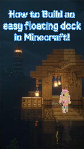 How to Build a Floating Dock in Minecraft! #minecraft #minecrafttutorial