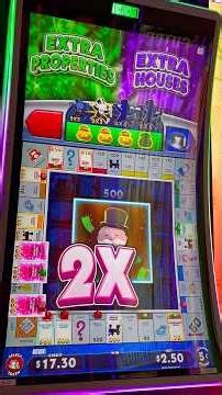 The NEW Monopoly Big Board Bucks Slot is CRAZY! #slots #casino #lasvegas