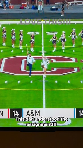 144K views · 11K reactions | As I reflect on what I am grateful for…this video lives rent free in my mind! I found so much joy watching this dad understand the assignment so well…I could not contain my frustration when the live stream froze up! #halftime #dancechallenge #daddancing #danceteam | Melanie Upton | Facebook