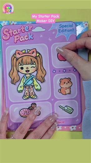 My Tocaboca Starter Pack Maker DIY #paperdiy #squishy