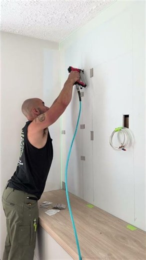 Ever need a perfectly flat and plumb wall? Here’s how to do it. #carpentry #remodeling #diy