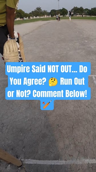 Umpire Gave NOT OUT! 🤯 Was It Really a Run Out? Comment Your Decision! 👀🏏#cricket #viral #dhoni