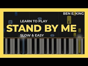 STAND BY ME | easy piano tutorial | SLOW for beginners