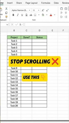 Stop Scrolling ❌ Learn Excel Check Box Fast!