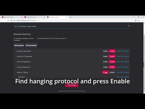 MedDream DICOM Viewer: Hanging Protocols settings, how to enable the group’s protocols