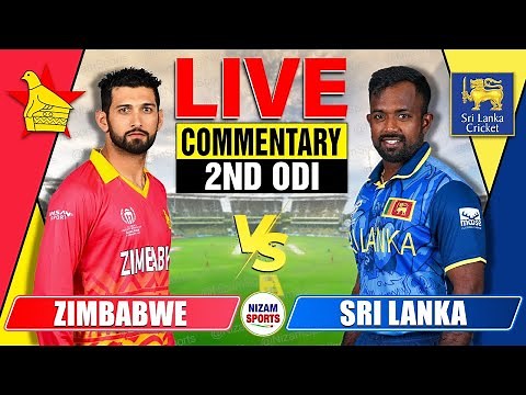 🔴Live: Zimbabwe vs Sri Lanka | 2nd ODI - Live Cricket Score & Commentary