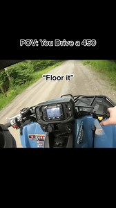 The 450 isn’t fast but definitely isn’t slow #atv #fourwheeler #polaris #canam #prostar #clean | ATV driving
