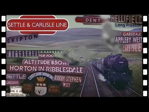 SETTLE & CARLISLE line steam train era cab ride 1967