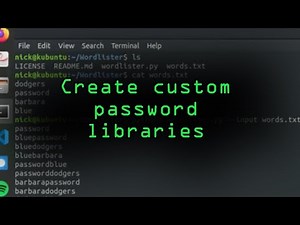 How to Use Wordlister to Create Custom Password Combinations for Cracking