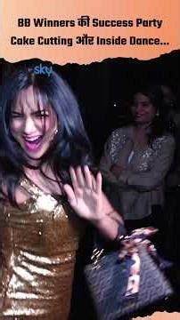 Gaurav Khanna, Sana Makbul, Karanveer Mehra Flaunting BB Trophy, Mannara Dance Inside Video