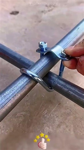 Make detachable ladder with steel pipes 🪜🛠️ #shorts
