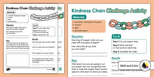 Kindness Paper Chain Challenge Worksheet