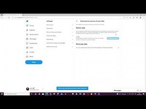 How To Download An Archive Of Your Twitter Data