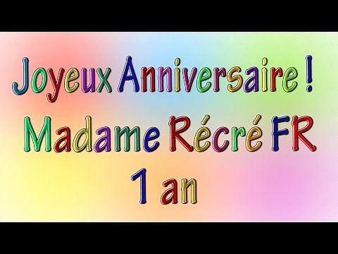 Madame Récré FR Anniversaire 1 an